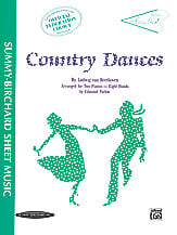 Country Dances-2 Pianos 8 Hands piano sheet music cover Thumbnail